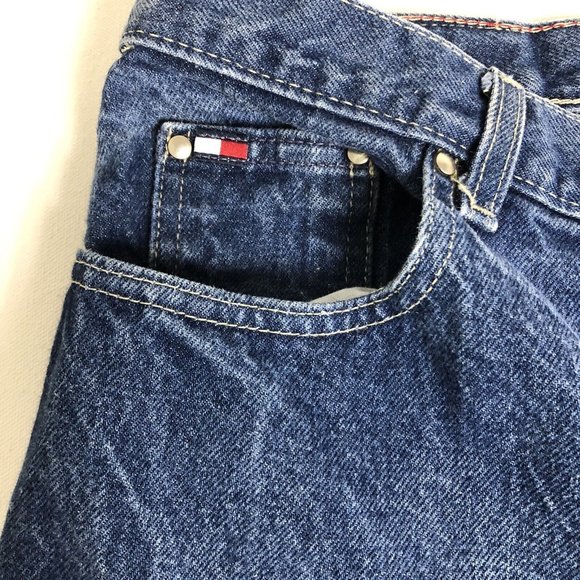 VTG TOMMY HILFIGER WOMEN'S PLUS‎ SIZE 18 INSEAM 28 DENIM JEANS L31 - Picture 4 of 8